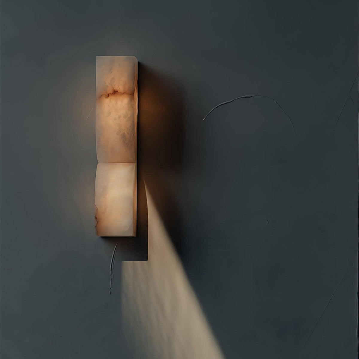 Lampe Murale Rectangulaire en Albâtre Moderne Minimaliste Lyvenisra