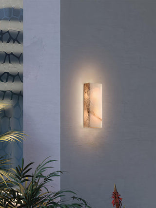 Orvian Applique Murale Extérieure Minimaliste en Albâtre-Luire