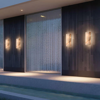 Orvian Applique Murale Extérieure Minimaliste en Albâtre-Luire