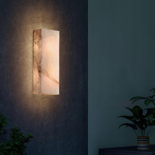 Orvian Applique Murale Extérieure Minimaliste en Albâtre-Luire