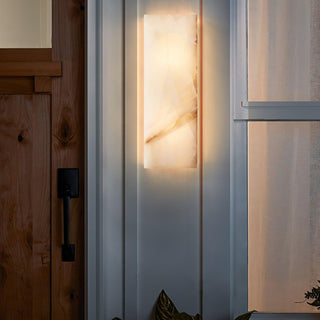 Orvian Applique Murale Extérieure Minimaliste en Albâtre-Luire