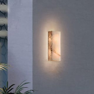 Orvian Applique Murale Extérieure Minimaliste en Albâtre-Luire