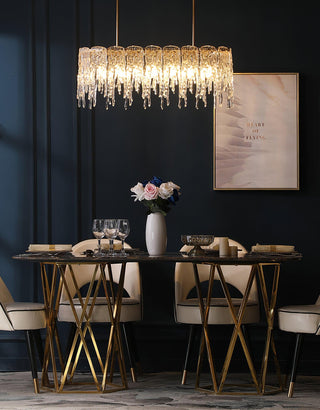 Cathaa Postmoderne Luxe Verre Crystal Lustre