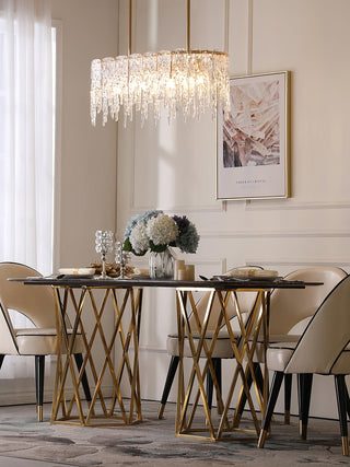 Cathaa Postmoderne Luxe Verre Crystal Lustre