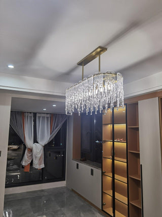 Cathaa Postmoderne Luxe Verre Crystal Lustre