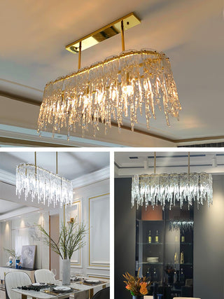 Cathaa Postmoderne Luxe Verre Crystal Lustre