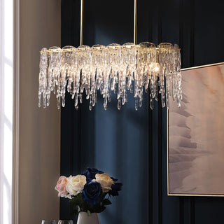 Cathaa Postmoderne Luxe Verre Crystal Lustre