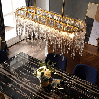Cathaa Postmoderne Luxe Verre Crystal Lustre