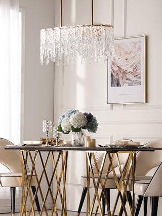 Cathaa Postmoderne Luxe Verre Crystal Lustre