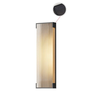 Ivela Applique Murale Extérieure Solaire Rectangulaire Unique