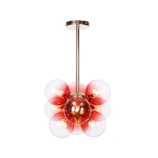Valentina Minimalisme Rond Suspension Métal/Verre Chambre à coucher