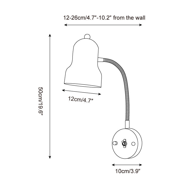 Feylo Red Wall Lamp-Neutral Decor