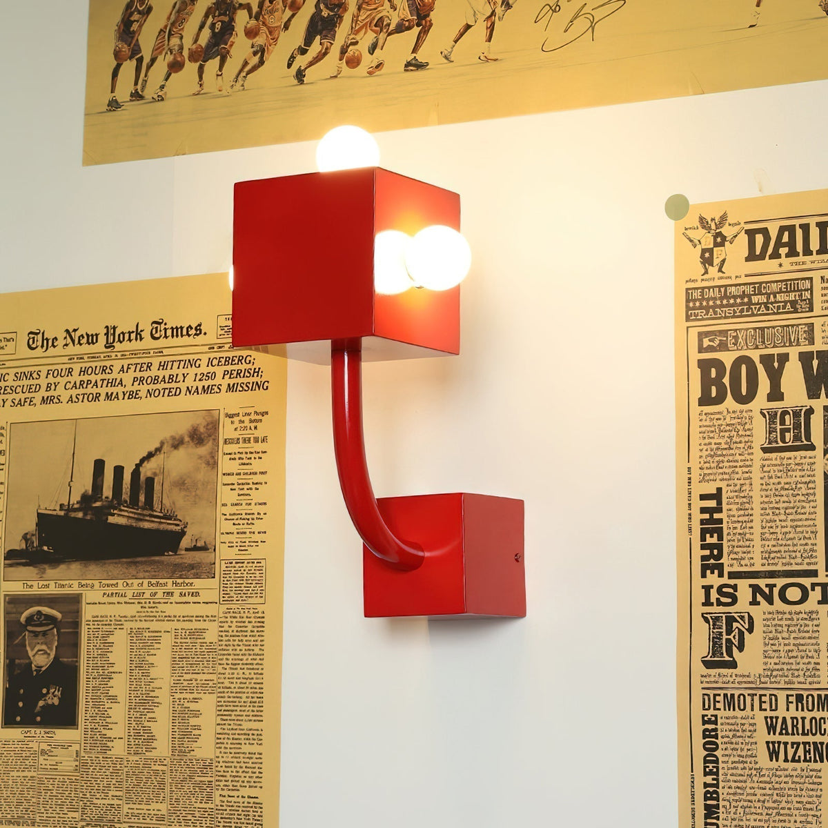 Axis Applique Murale Rouge