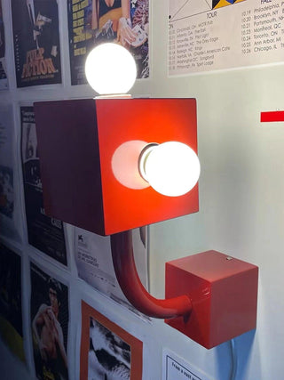 Alanna Applique Murale Créativité Individuelle Cube Rouge