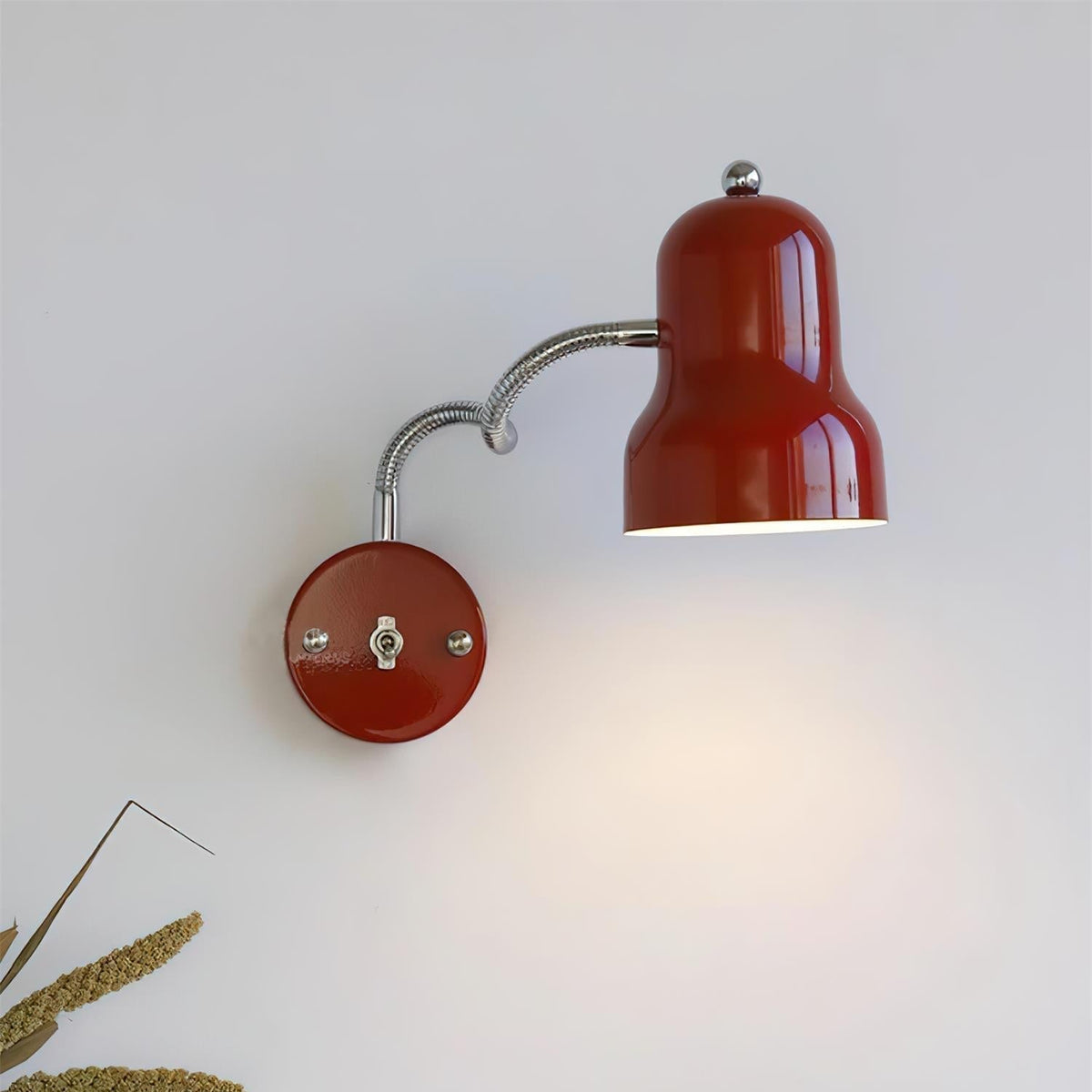 Feylo Red Wall Lamp-Neutral Decor