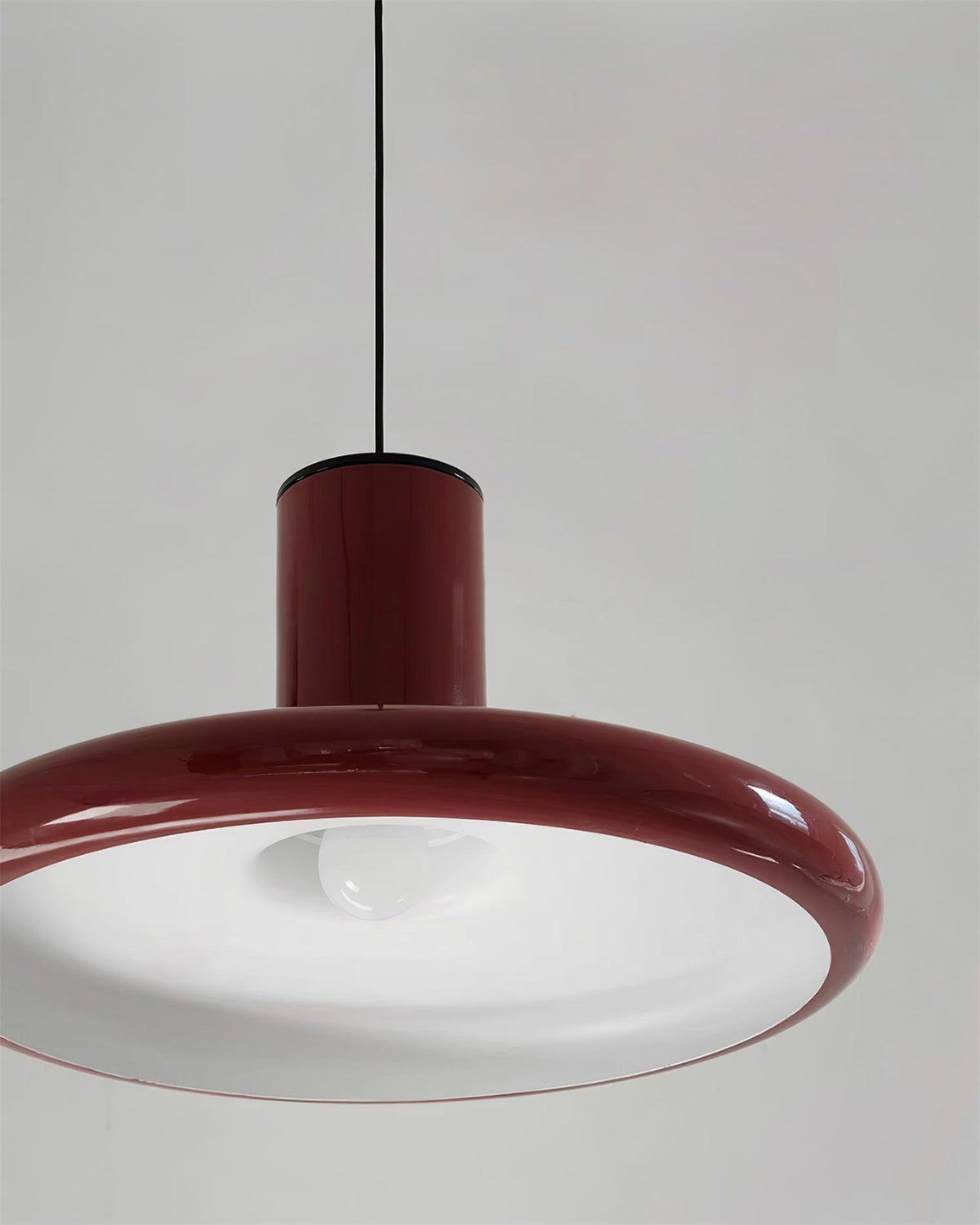 Pendant Lamp Frisbee Red Industrial Contemporary-Neutral Decor