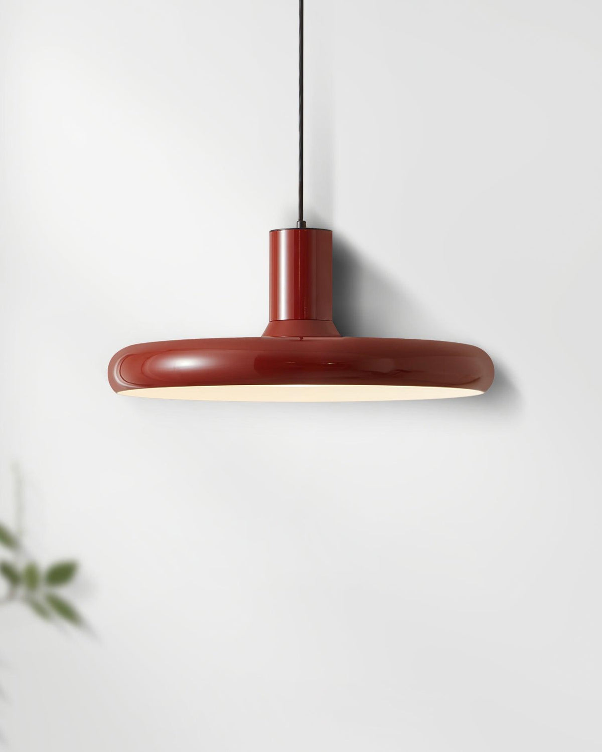 Pendant Lamp Frisbee Red Industrial Contemporary-Neutral Decor
