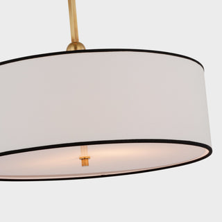 Olvynis Suspension Moderne Minimaliste en Laiton et Tissu