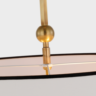 Olvynis Suspension Moderne Minimaliste en Laiton et Tissu