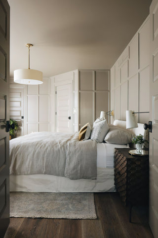 Olvynis Suspension Moderne Minimaliste en Laiton et Tissu
