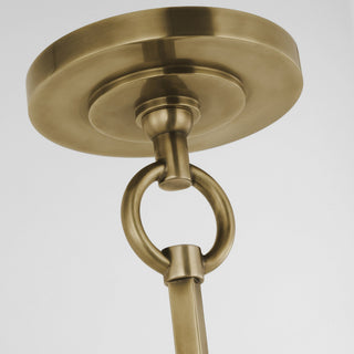 Olvynis Suspension Moderne Minimaliste en Laiton et Tissu