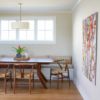 Olvynis Suspension Moderne Minimaliste en Laiton et Tissu