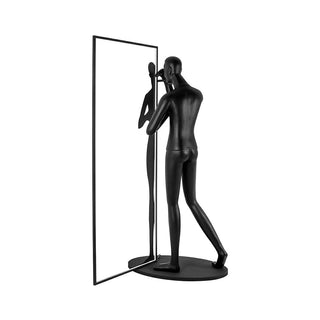 Onoryra Lampadaire Sculptural en Miroir Noir