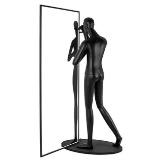 Onoryra Lampadaire Sculptural en Miroir Noir