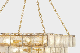 Aurora Lustre en verre luxueux à étages