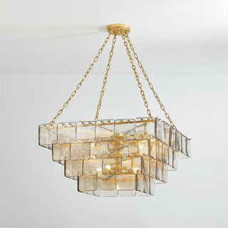 Aurora Lustre en verre luxueux à étages