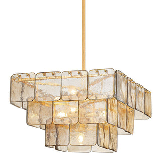 Aurora Lustre Élégant en Verre Moderne