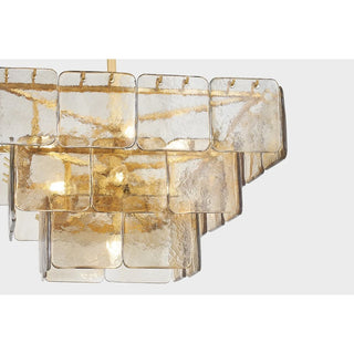 Aurora Lustre Élégant en Verre Moderne