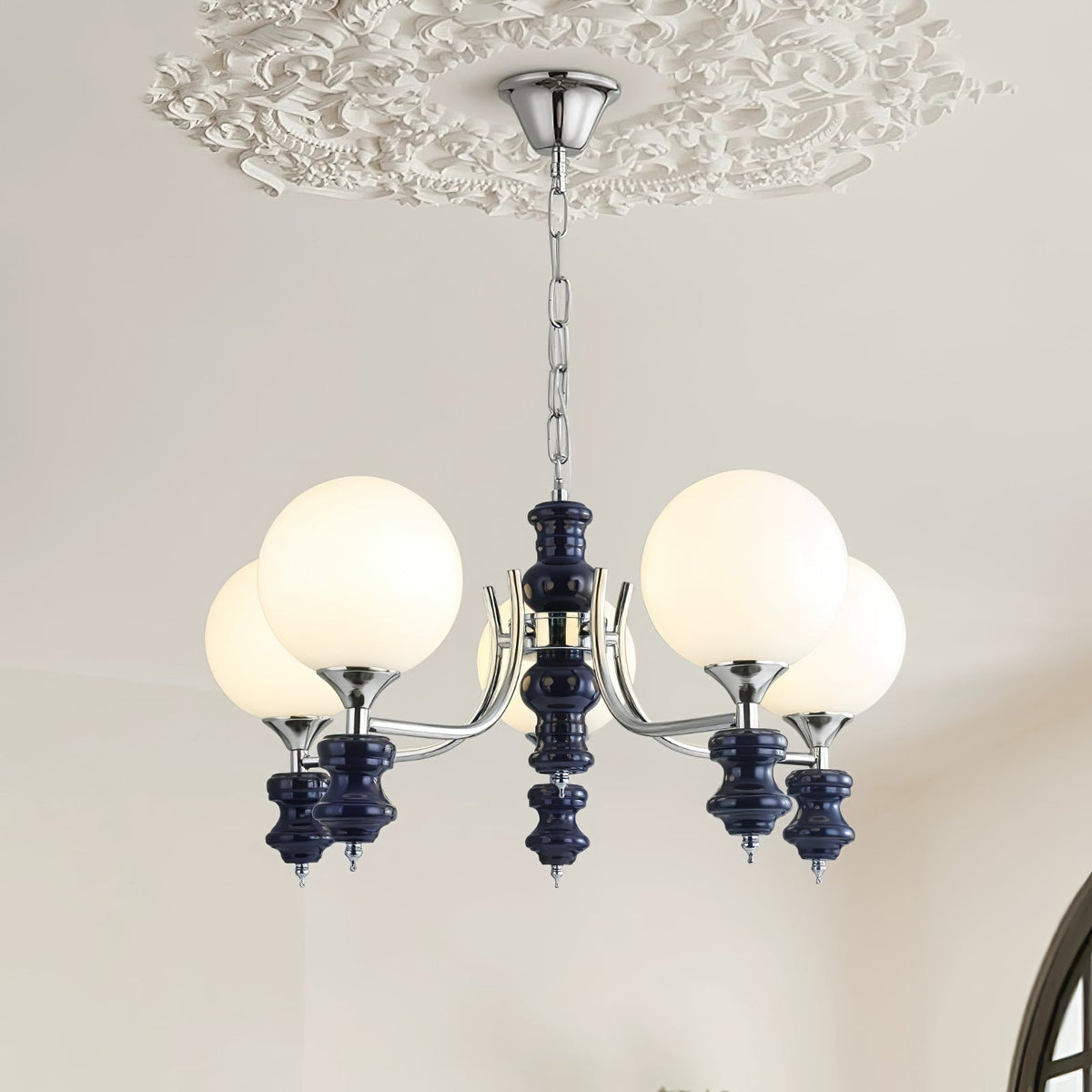 Ravira Lustre Regal Orb Givré