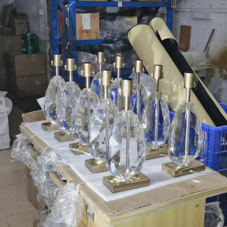 Ulliryre Lampe de Bureau en Cristal Luxe