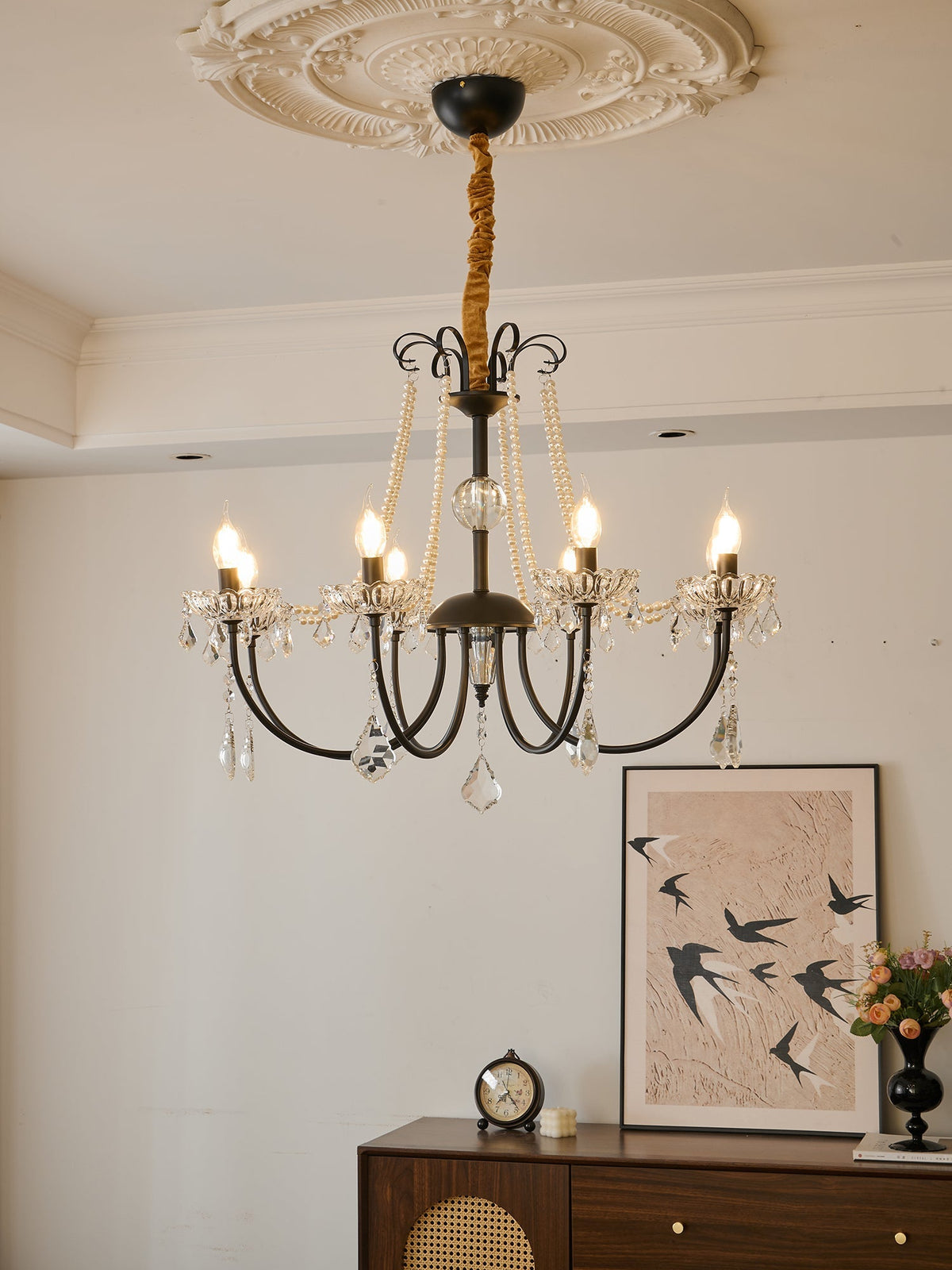 Darine Lustre Classique Postmoderne de Luxe en Cristal
