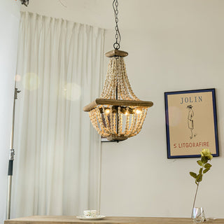 Aursorir Lustre Postmoderne Luxe Bois Métal