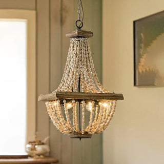 Aursorir Lustre Postmoderne Luxe Bois Métal