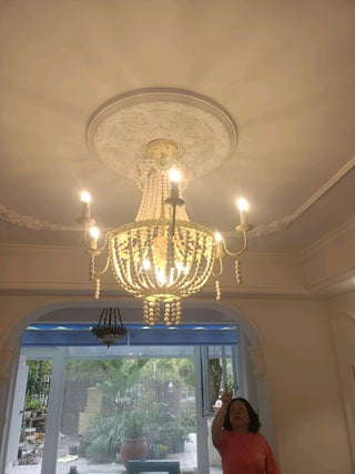 Wayne Lustre En Bois de Luxe