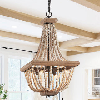 Aursorir Lustre Postmoderne Luxe Bois Métal