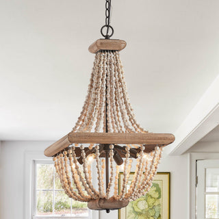 Aursorir Lustre Postmoderne Luxe Bois Métal
