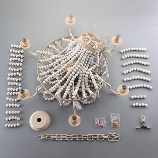 Wayne Lustre En Bois de Luxe