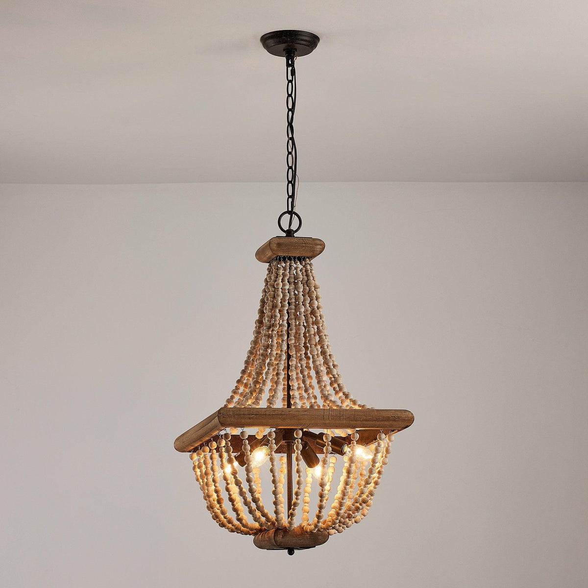 Aursorir Lustre Postmoderne Luxe Bois Métal