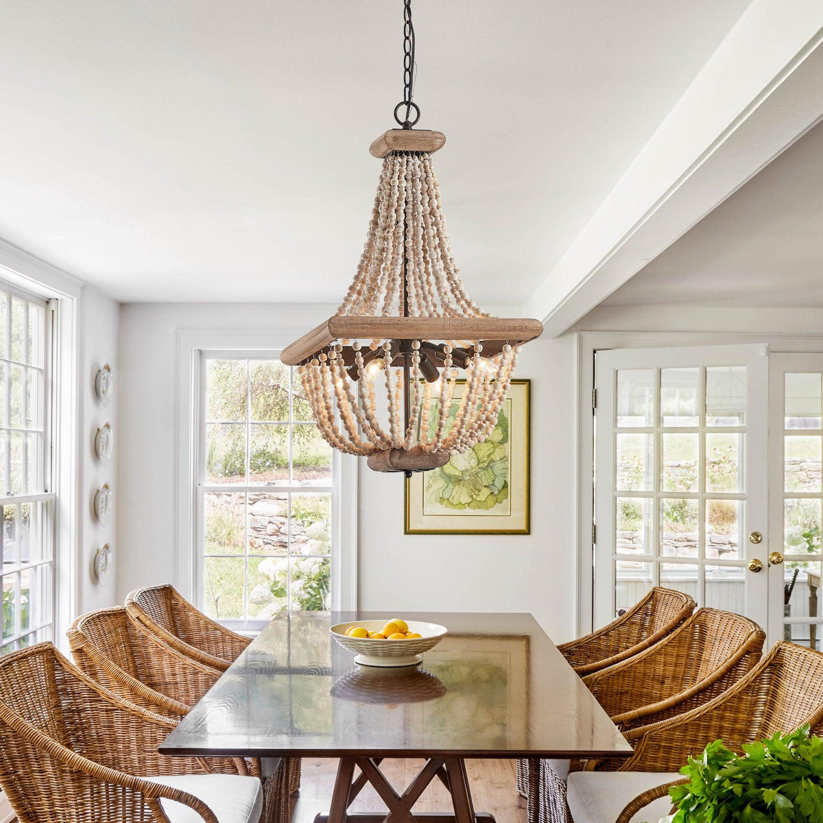 Aursorir Lustre Postmoderne Luxe Bois Métal
