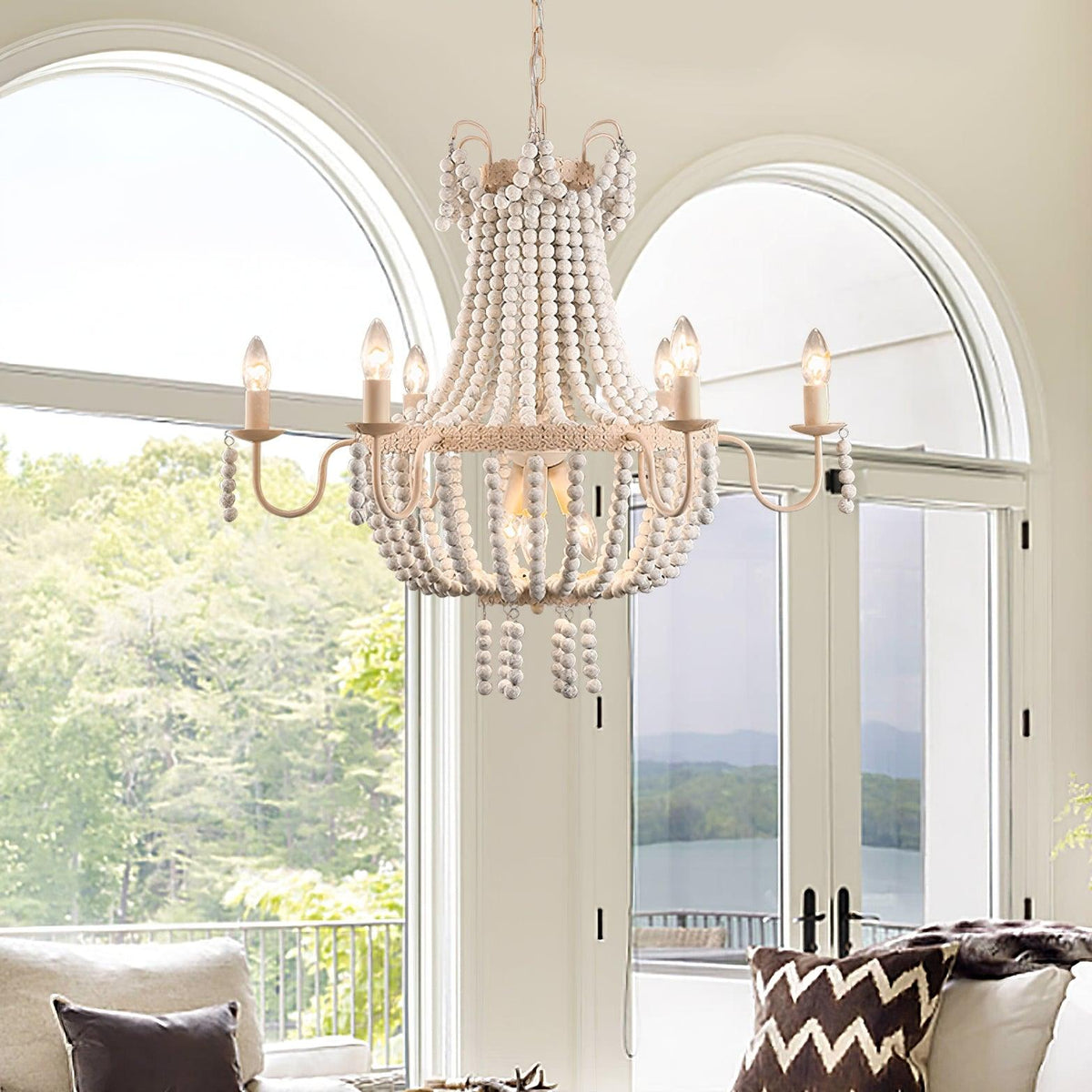 Serista Lustre En Bois de Luxe