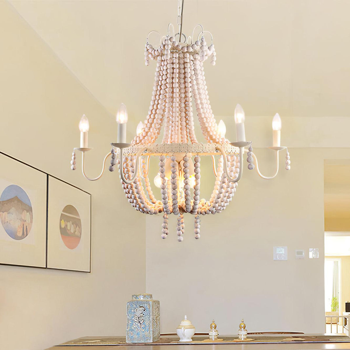 Serista Lustre En Bois de Luxe