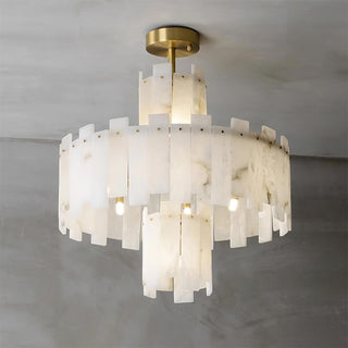 Soraya Lustre Moderne en Albâtre