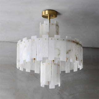 Soraya Lustre Moderne en Albâtre