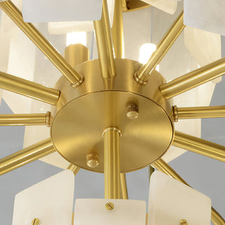 Zosolia Lustre Postmoderne Luxe Laiton Alabastre