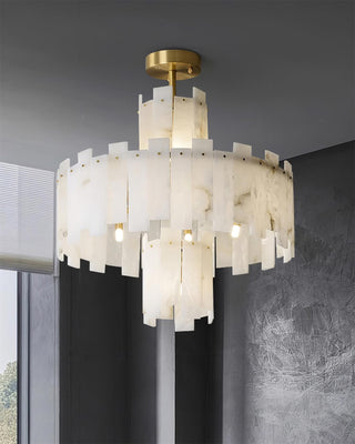 Soraya Lustre Moderne en Albâtre