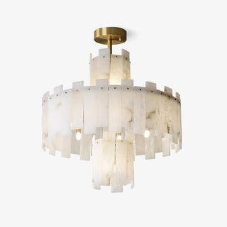 Soraya Lustre Moderne en Albâtre
